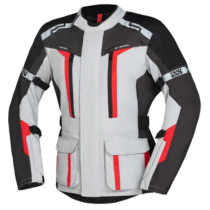 Giacca IXS Tour Evans ST 2.0 grigio rosso-M Solo Oggi