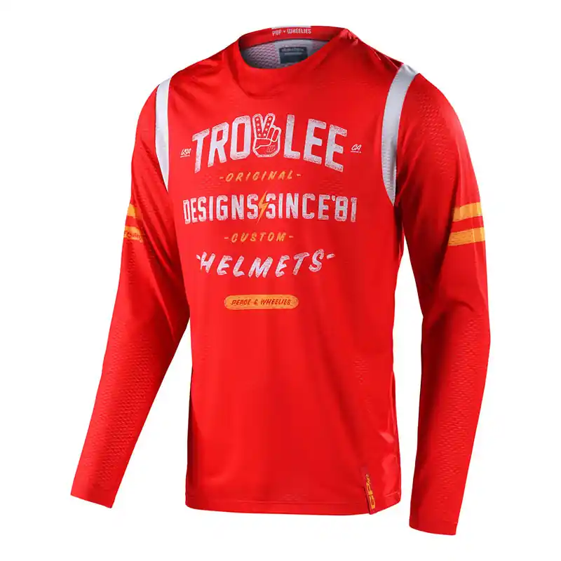 Saldi Maglia Troy Lee Designs Gp Air Roll Up rosso-S