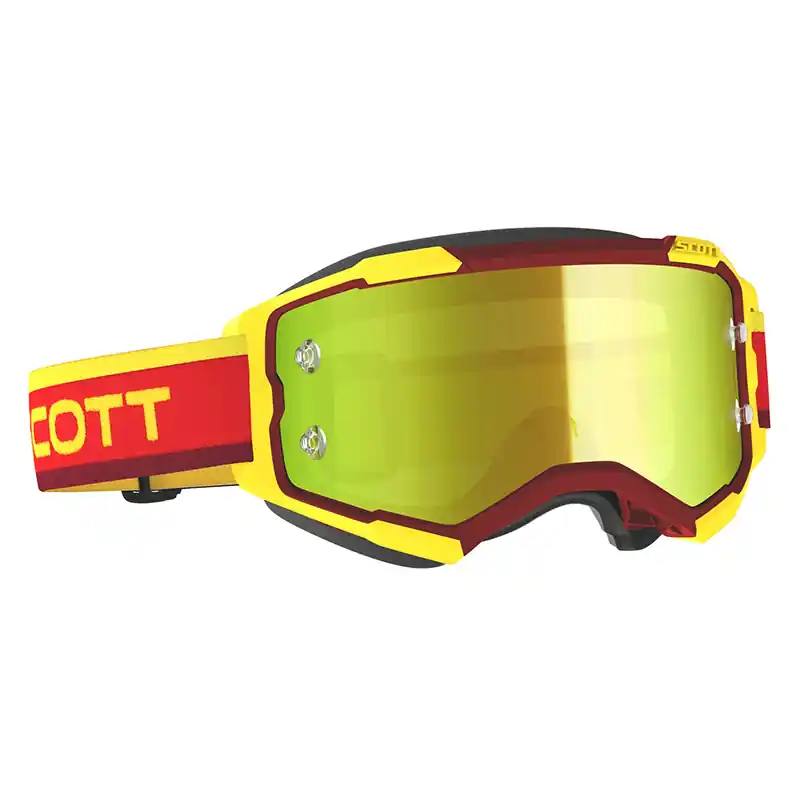 Maschera Scott Fury Heritage rosso giallo specchiato- Spedizione Espresso