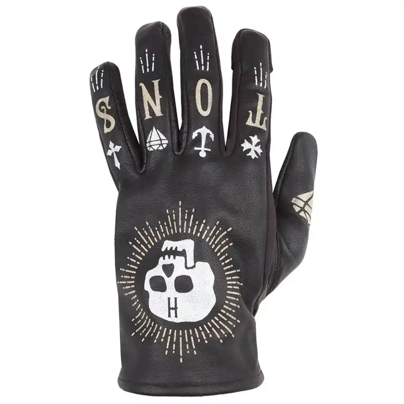Guanti Helstons Kustom Skull nero-13 Acquista Ora
