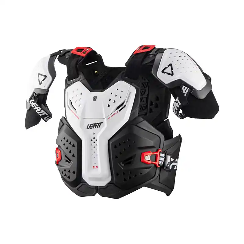 Saldi Pettorina Leatt 6.5 Pro bianco-S/M