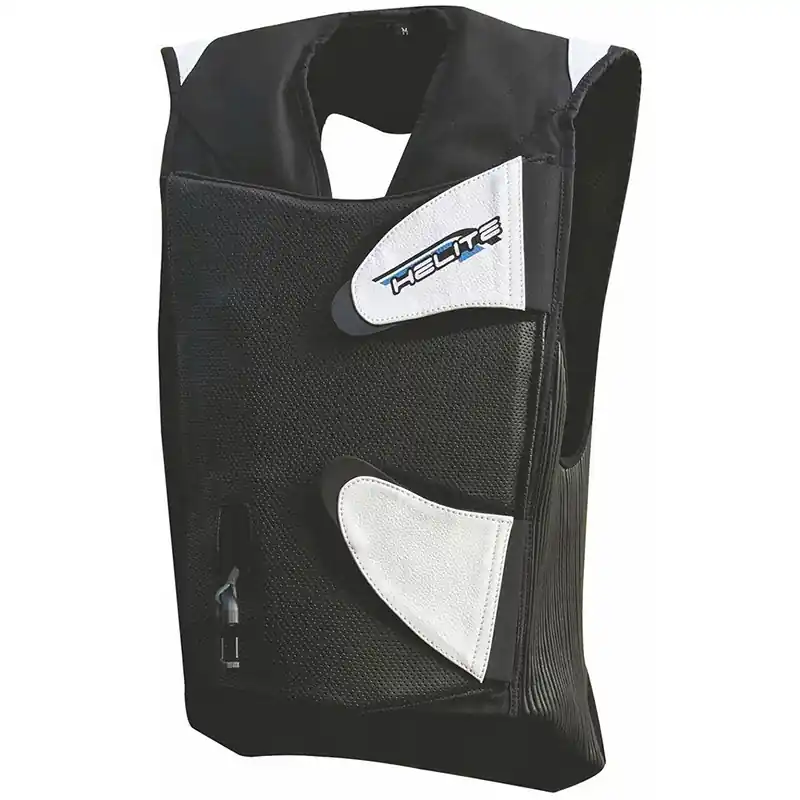 Esclusivo Gilet Helite GP Air 2 Airbag nero bianco-S
