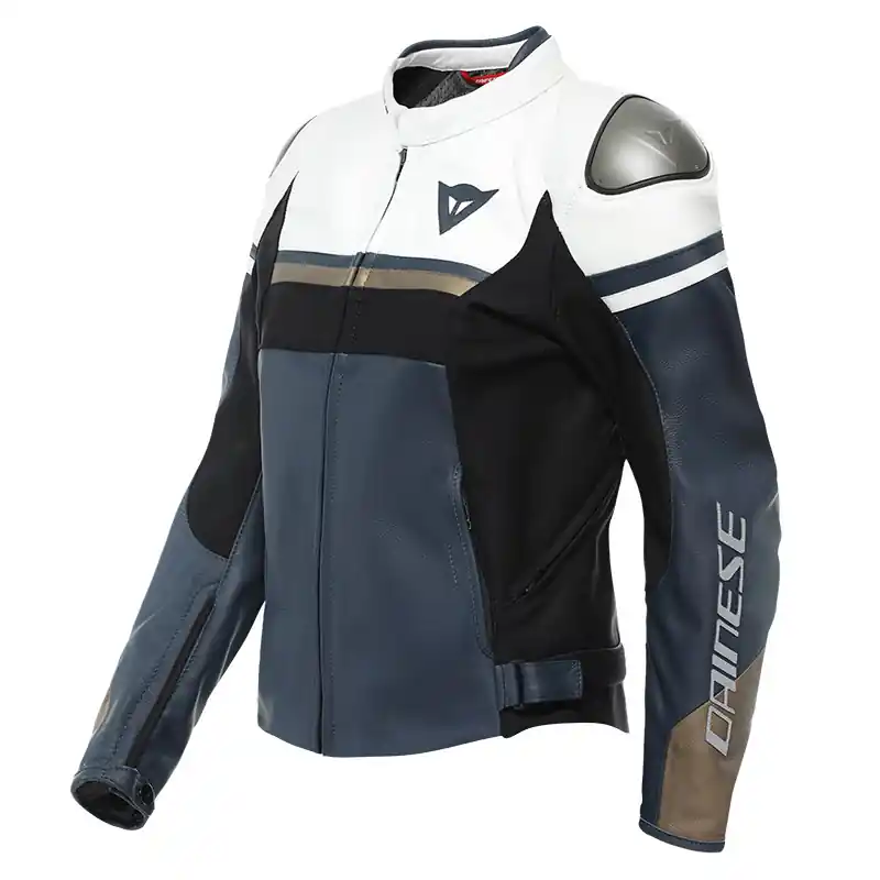 Giacca Pelle Donna Dainese Rapida iris bianco-40 Ordina Subito