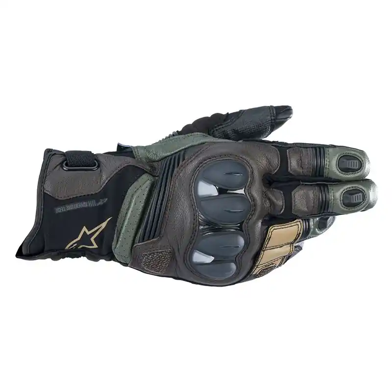 Guanti Alpinestars Belize V2 Drystar forest marrone-2XL Scelto Dai Clienti