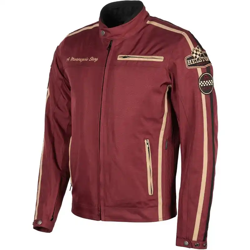 Sconto Giacca Helstons King Tissu bordeaux-M