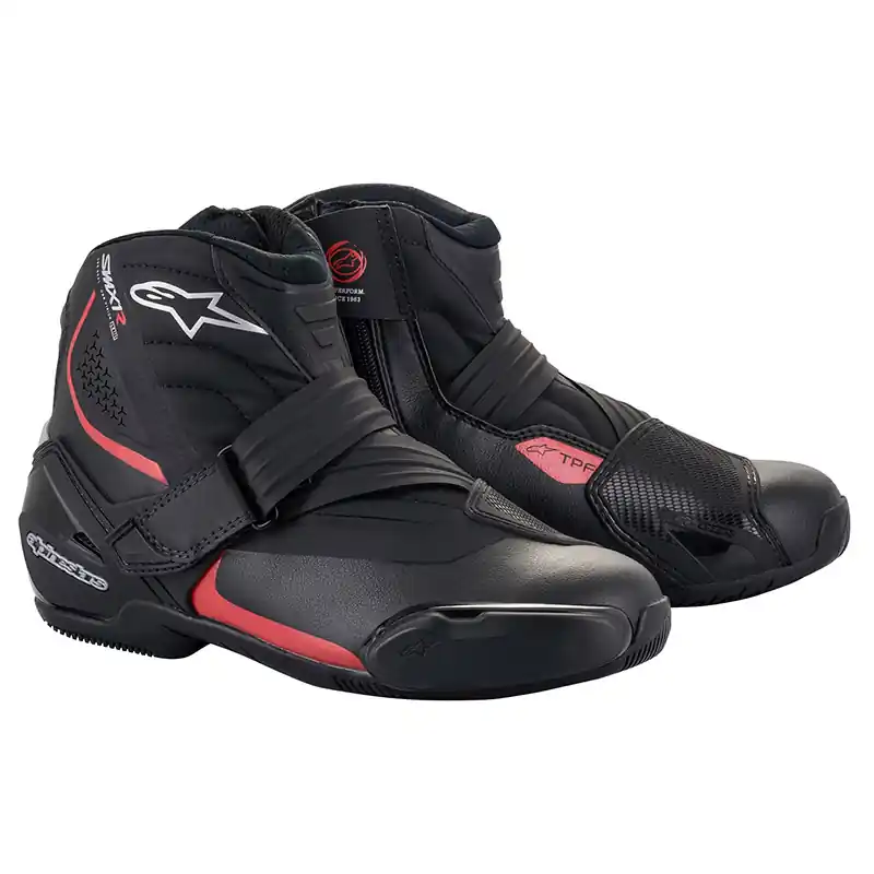 Scarpe Alpinestars SMX-1 R V2 nero rosso-41 Offerta Lampo