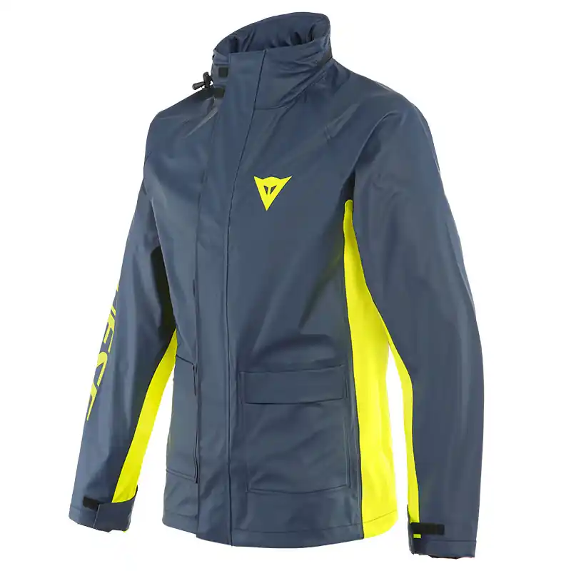 Giacca Antiacqua Dainese Storm 2 blu giallo-XXS Popolare