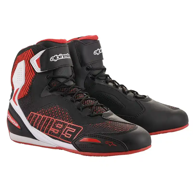 Ultimissimo Modello Scarpe Alpinestars Austin Knitted bianco rosso-9