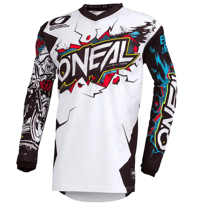 A Buon Prezzo Maglia Cross Bimbo O Neal Element Villain bianco-S