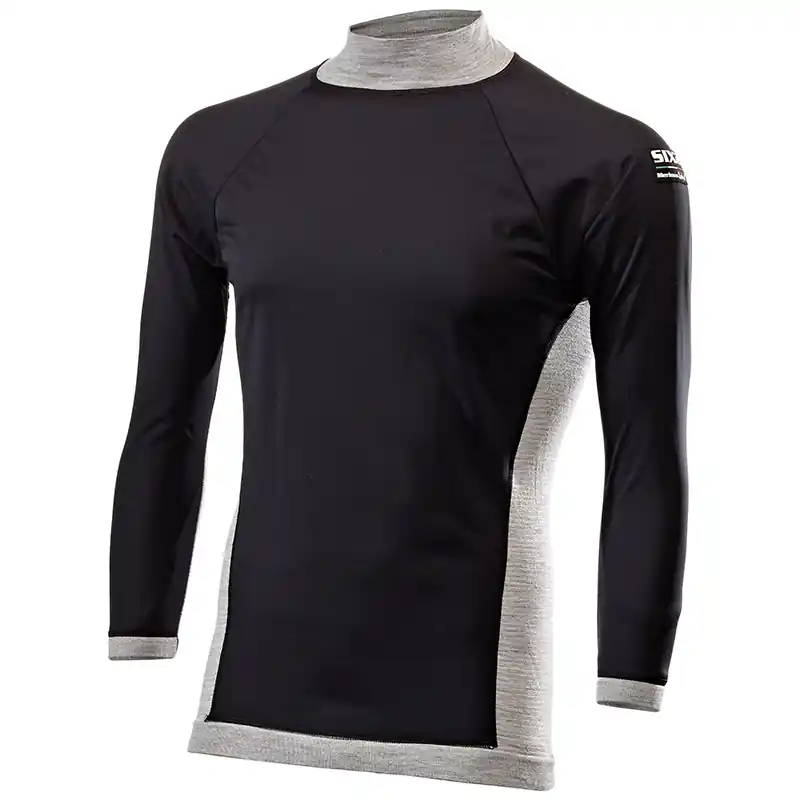 Maglia Maniche Lunghe SIX2 TS4 Merinos grigio-S/M Ultime Pezzi