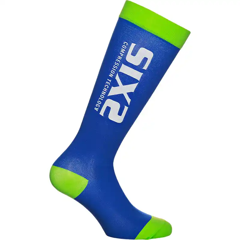 Calze SIX2 Recovery verde blu-XS Scelto Dai Clienti