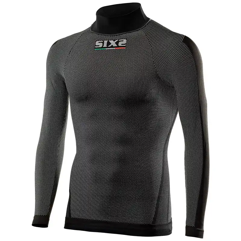 Spedizione Espresso Lupetto Maniche lunghe SIX2 TS3 4stagioni nero-XS