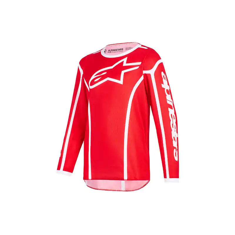 Di Tendenza Maglia Alpinestars Youth Fluid Apex rosso-