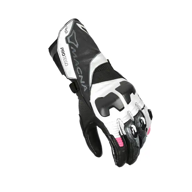 Ultime Pezzi Guanti Donna Macna Protego bianco rosa-