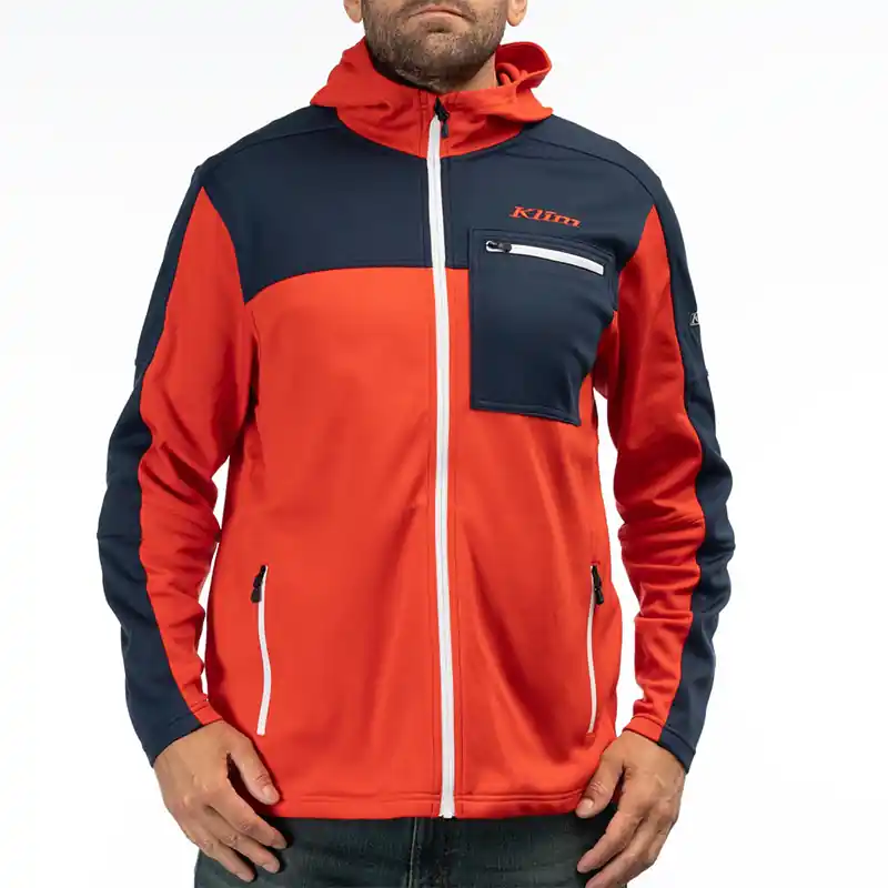 Super Prezzo Felpa Klim Glacier Hoodie rosso-