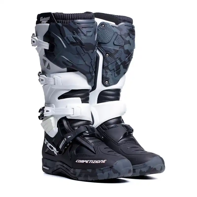 Occasione Imperdibile Stivali Tcx Comp Evo 2 Michelin bianco nero camo-