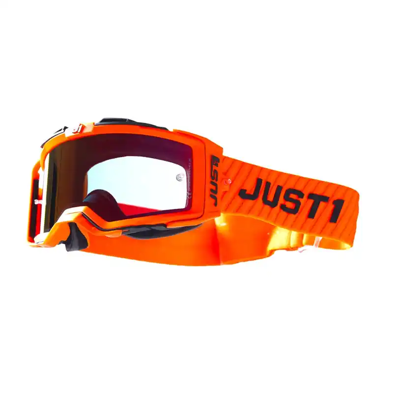 Maschera Just-1 Nerve Korten arancio rosso- Spedito Oggi
