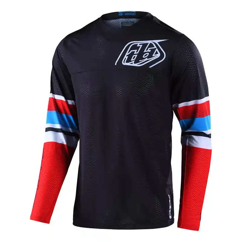 Maglia Troy Lee Designs Gp Air Warped rosso- Compra Oggi Stesso