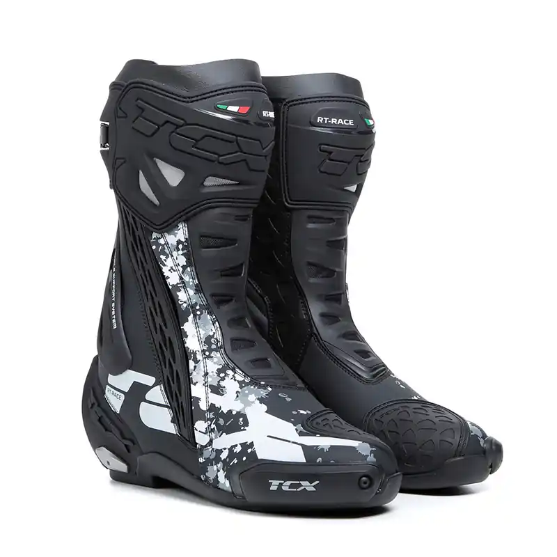 Consegna Rapida Stivali Tcx Rt-Race nero bianco grigio-