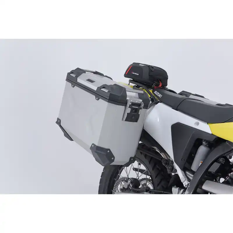 Ultimissimo Modello Kit Valigie Sw Motech Trax ADV 37 DR-Z4S argento-