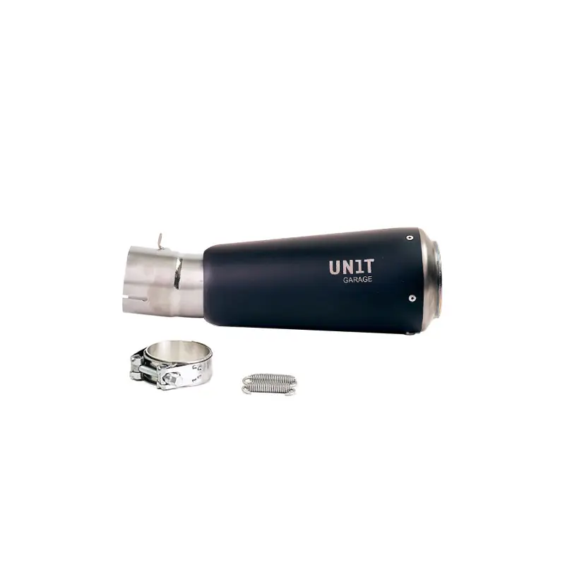 Prezzo Basso Marmitta Unit Garage Nero Titanio Bmw R12 GS-