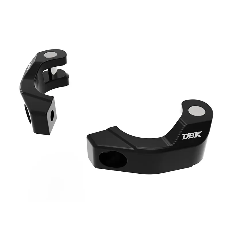 Spedizione Gratuita Morsetti Manubrio Dbk Panigale V2 25 Racing nero-