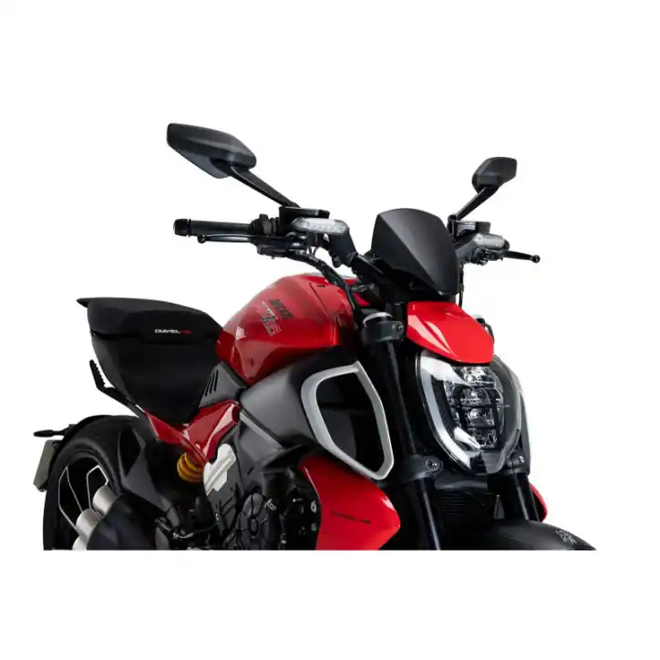 Ultimissimo Modello Cupolino Puig Naked Sport Diavel V4 nero opaco-