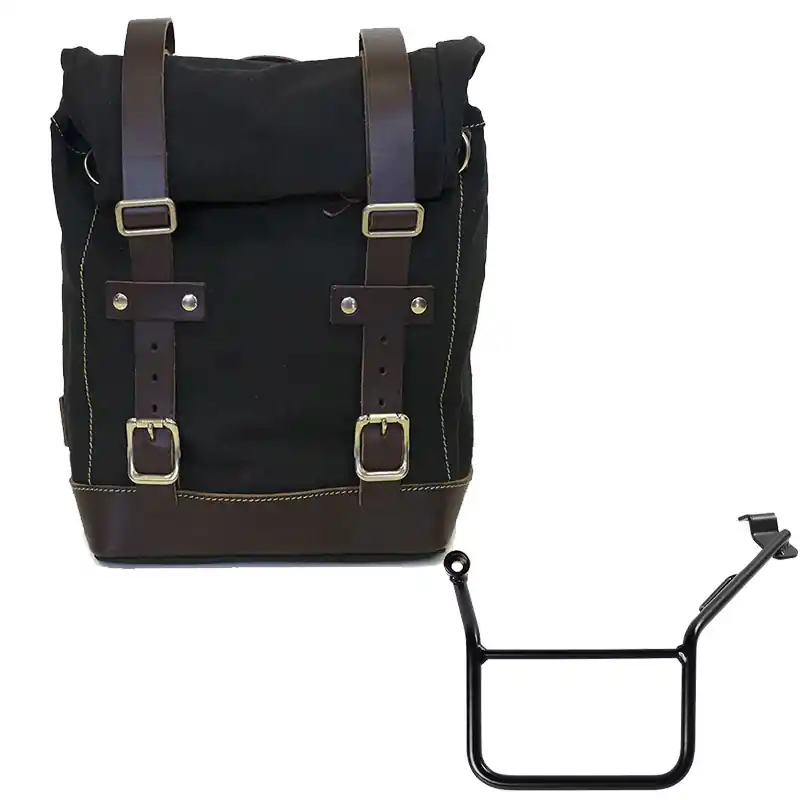 Spedizione Gratuita Borsa Laterale Unit Garage Canvas F900 GS marrone-