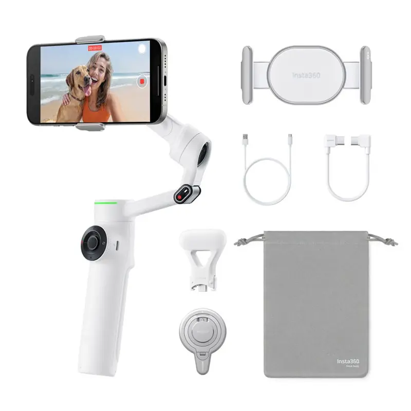 Prezzo Conveniente Insta360 Flow 2 Pro Creator Kit bianco-