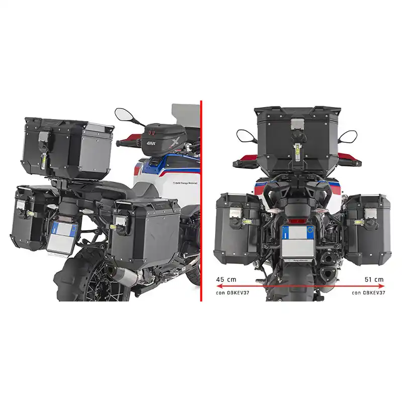 Portavaligie Laterale Givi PLO5146CAM R1300GS ADV- Economico