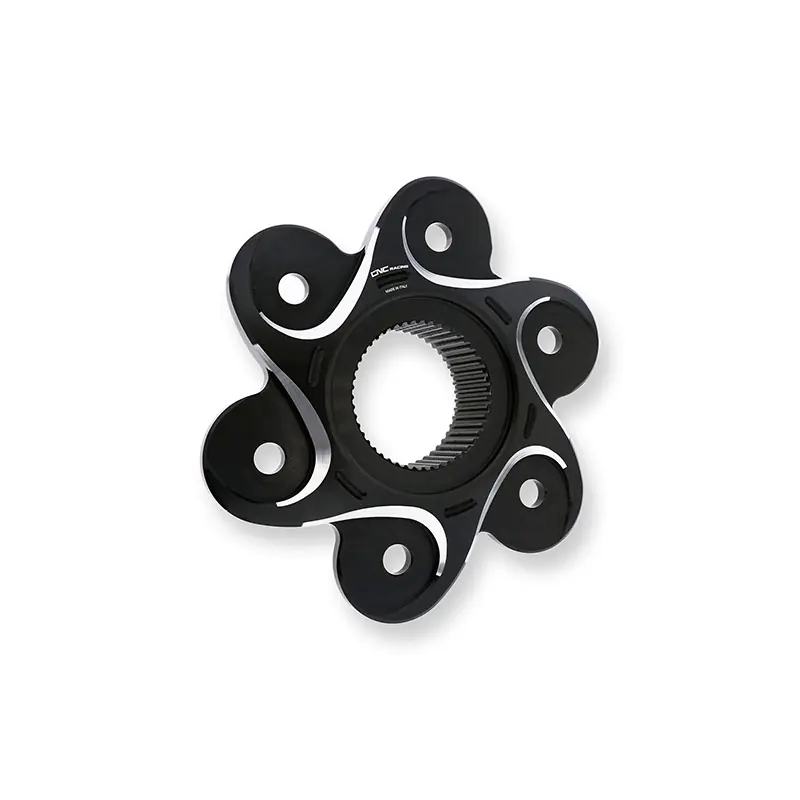 Novità Flangia Portacorona Cnc Racing Ducati nero argento-
