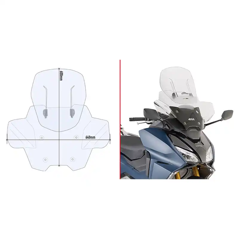 Parabrezza Givi AF1186B trasparente- Promo Stagionale
