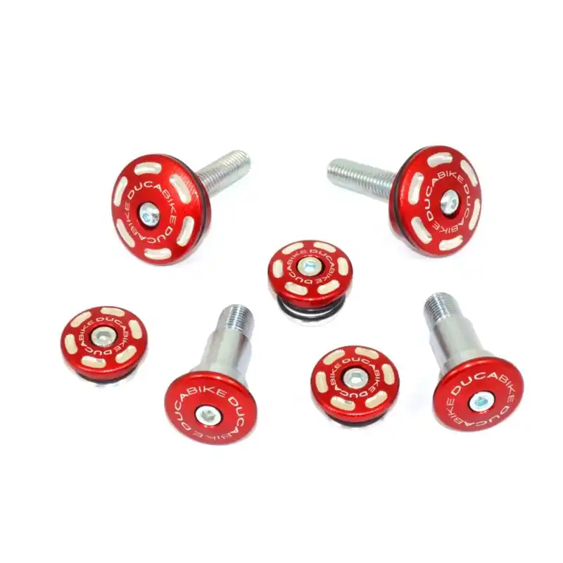 Economico Kit Tappi Telaio Ducabike TTMTSE15 rosso-