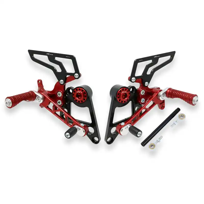 Ultimissimo Modello Pedane Cnc Racing Ducati Hypermotard rosso-