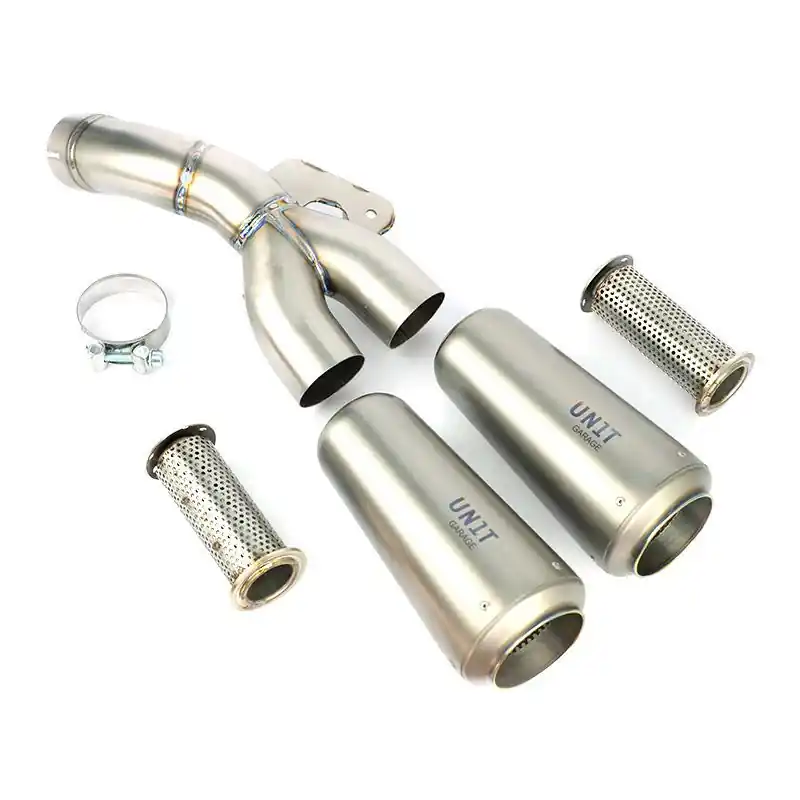 Marmitta Unit Garage Bassa Doppio Titanio R NineT- Promo Stagionale
