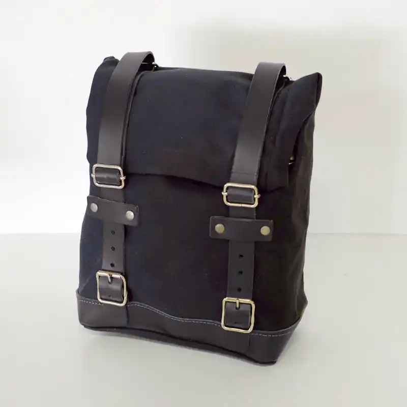 Unit Garage Borsa Canvas Nero- Spedizione Gratuita
