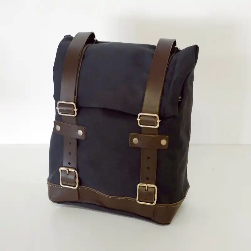 Soddisfatti O Rimborsati Unit Garage Borsa Canvas Nero Marrone-