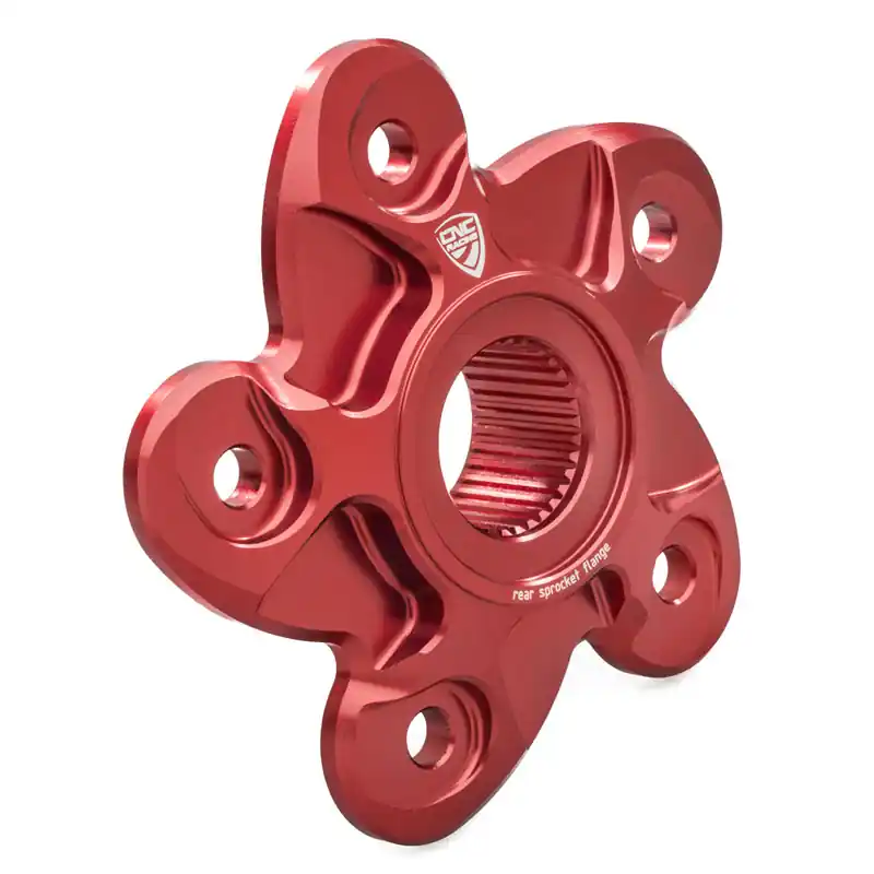 Spedizione Gratuita CNC RACING FLANGIA PORTACORONA rosso-