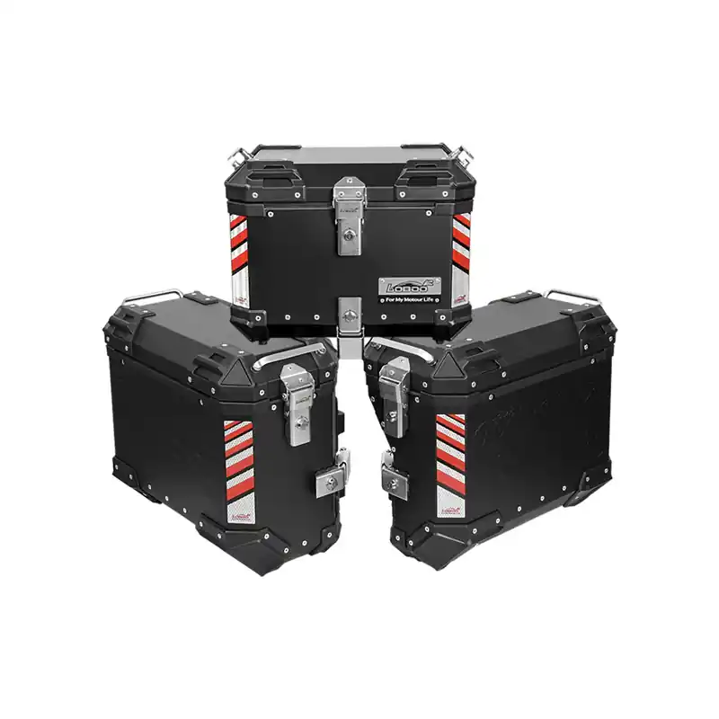 Solo Oggi Set Valigie Loboo Pike Tracker 36T/35L/30R nero-