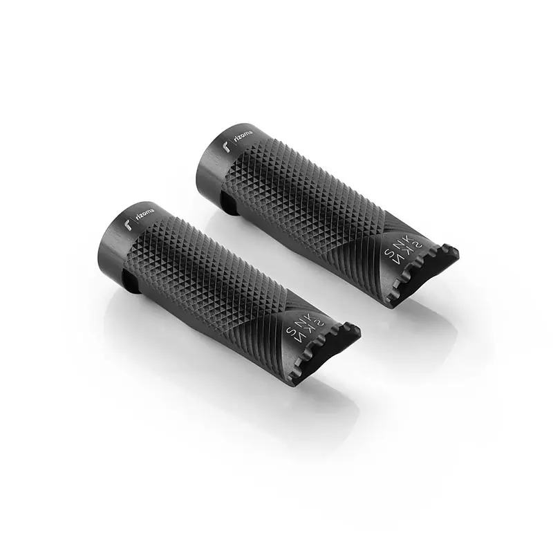 Pedivelle Rizoma Snake 18 mm nero- Occasione Imperdibile
