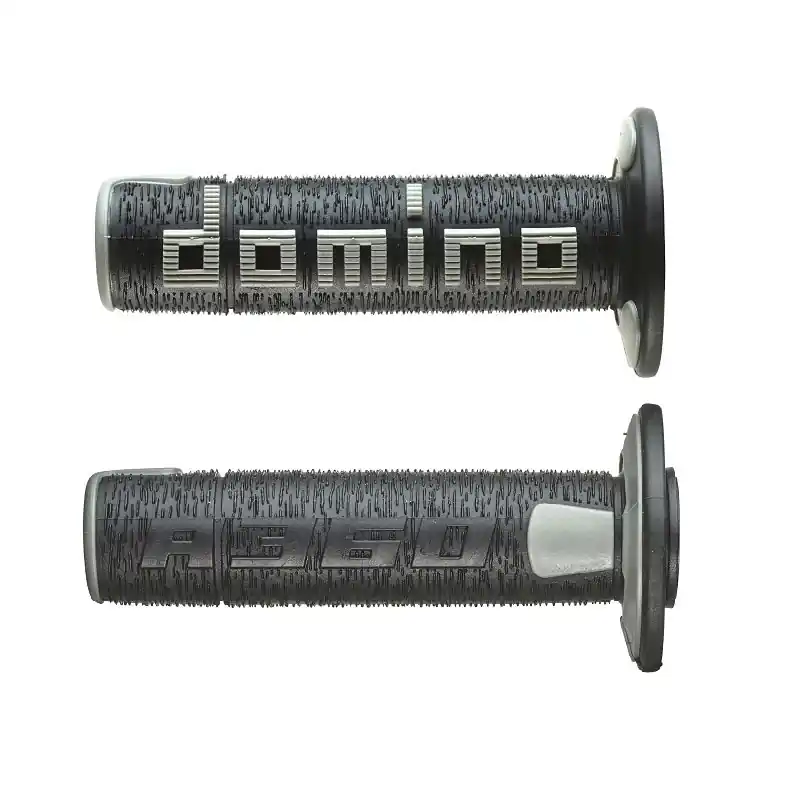 Coppia Manopole Domino A36041C nero grigio- Occasione
