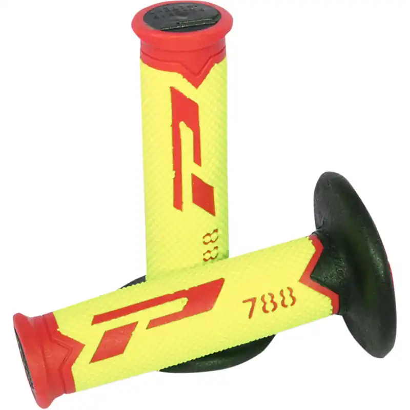 Affare Manopole Progrip 788 TD Closed End rosso giallo fluo-