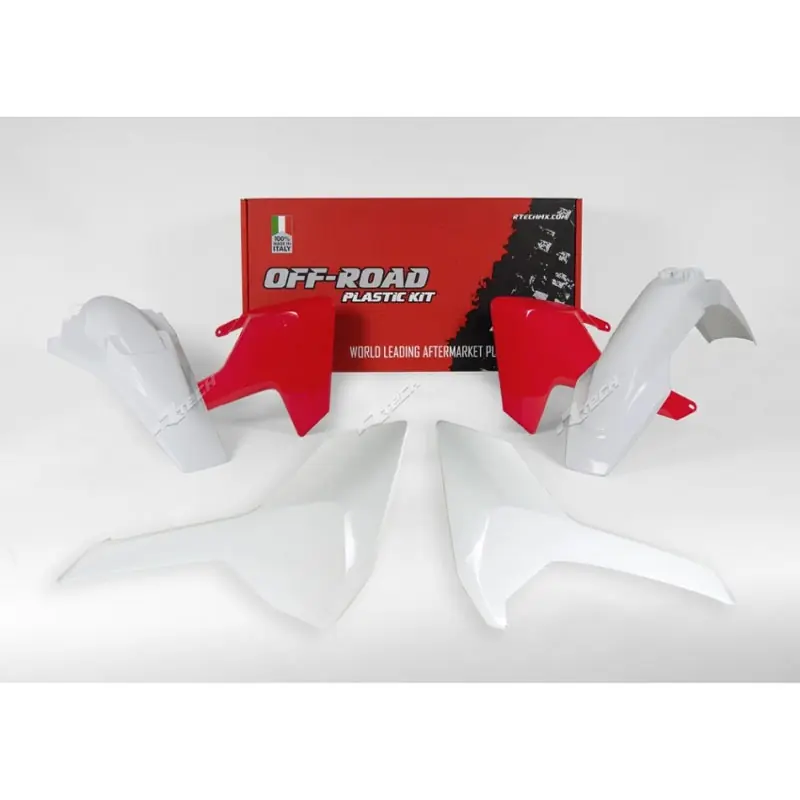 Racetech Kit Plastiche Replica Husqvarna 2018 4Pz Bianco Rosso- Offerta