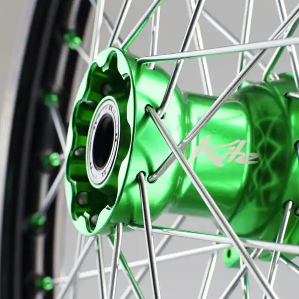 Occasione Imperdibile KITE Ruota completa ELITE Post 2.15x18 ROSSO/VERDE-KAWASAKI KXF250 03/16 KX03/08-ROSSO
