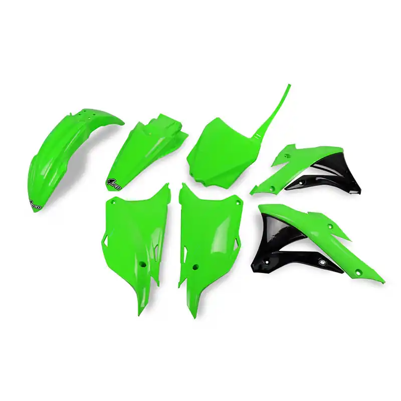 Più Venduto UFO KIT PLASTICHE KAWASAKI KX 85 14-16 nero verde-
