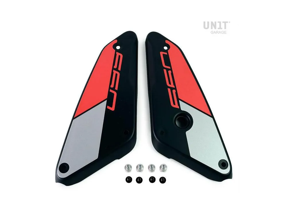 Promozione COPPIA FIANCHETTI LATERALI UNIT GARAGE APRILIA TUAREG 660 2022-2024-