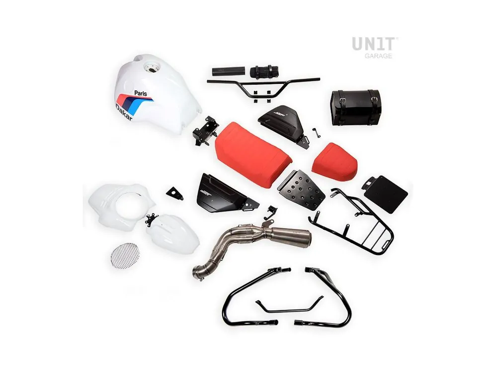 KIT PARIS DAKAR CON ACCESSORI UNIT GARAGE BMW R NINE T / SCRAMBLER- Vendita Finale