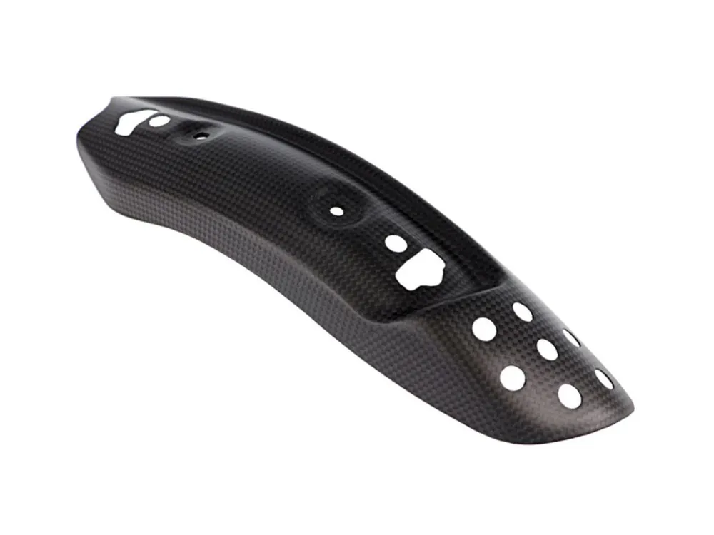 SUPPORTO PARACALORE COLLETTORE CARBONIO OPACO CNC RACING DUCATI SCRAMBLER 800 FULL THR.15-18- Più Venduto