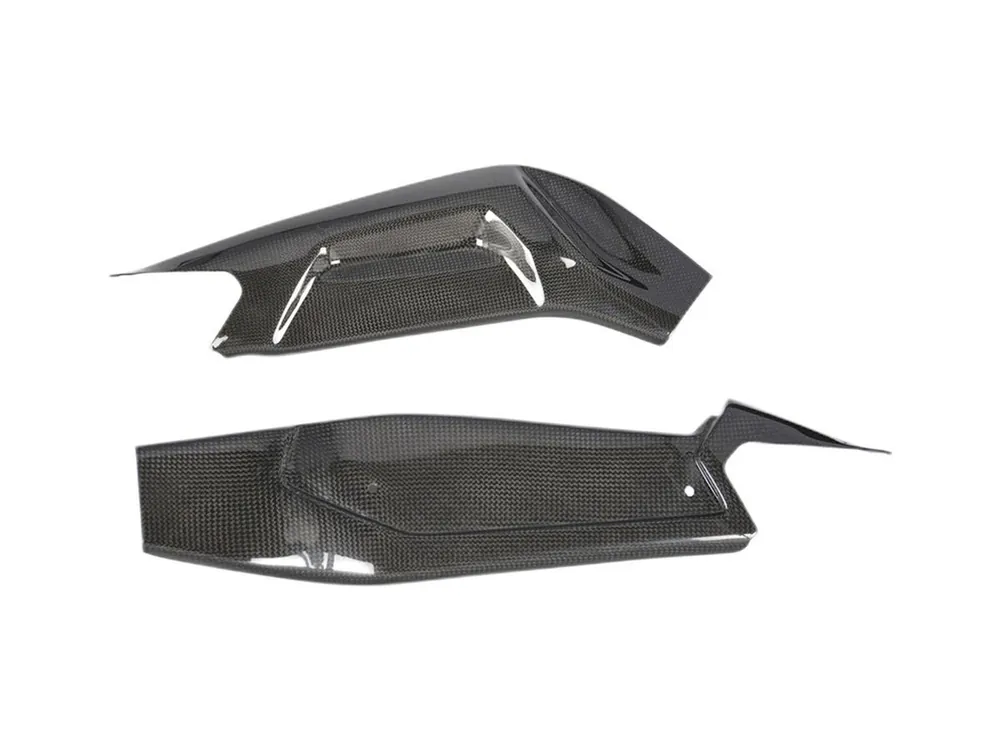 COPPIA PROTEZIONI FORCELLONE CARBONIO LUCIDO LIGHTECH APRILIA RS 660 2020-2023- Novità