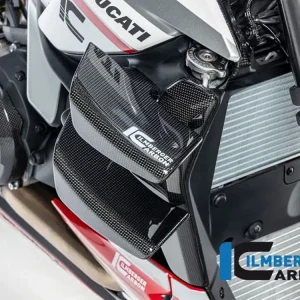 COVER RADIATORE DESTRA CARBONIO LUCIDO ILMBERGER DUCATI STREETFIGHTER V2 2022-2024- Ultime Pezzi